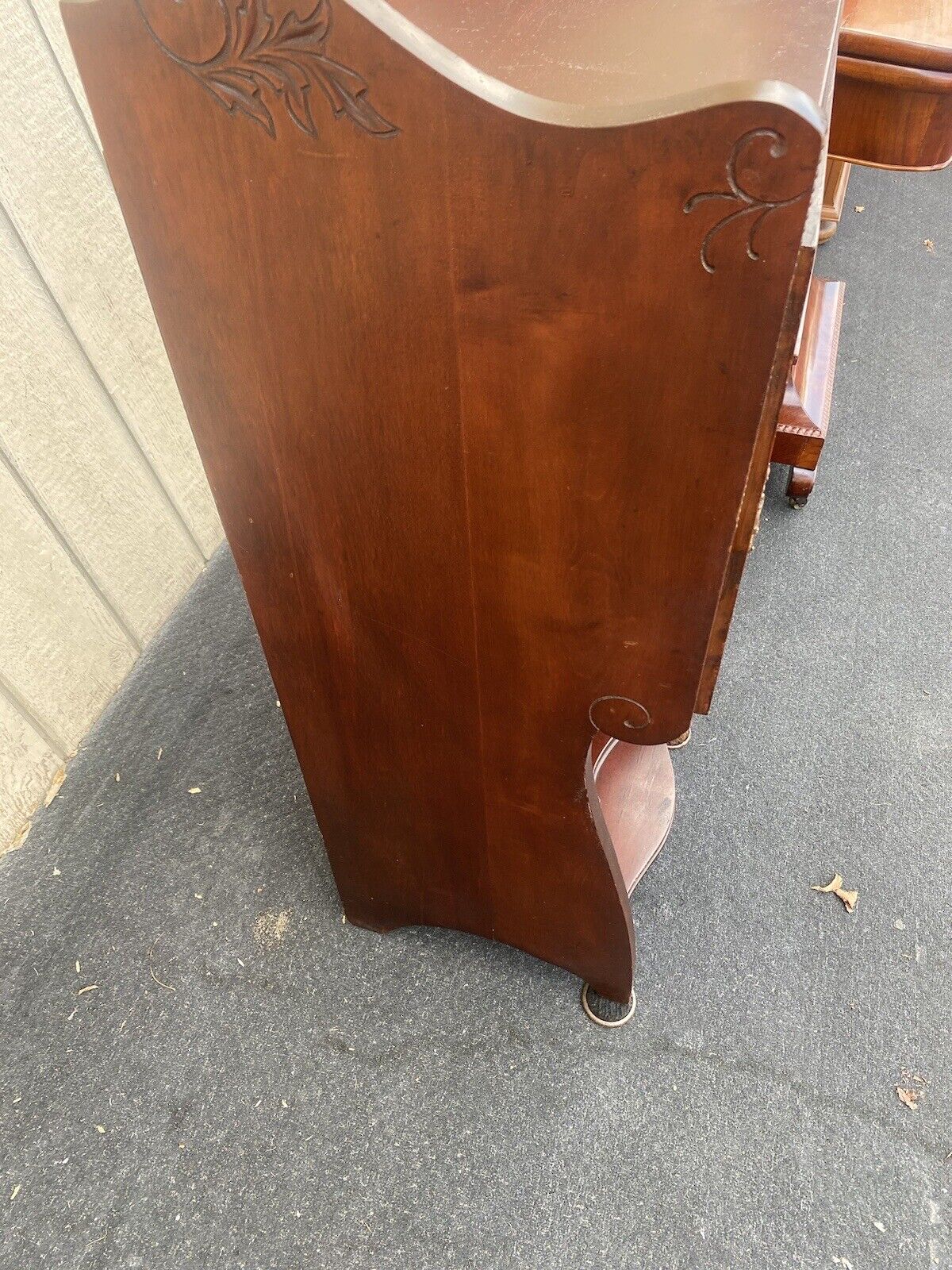 Victorian Mahogany Cabinet with Beveled Mirrored Door