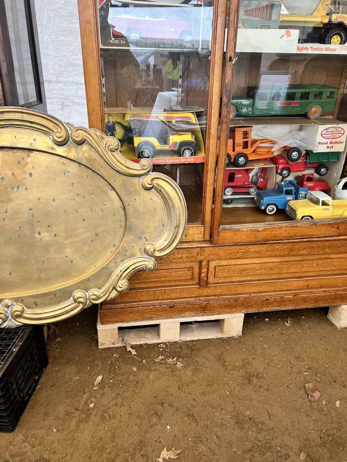 Antique Quartersawn Oak Display Cabinet 6’ x 6’