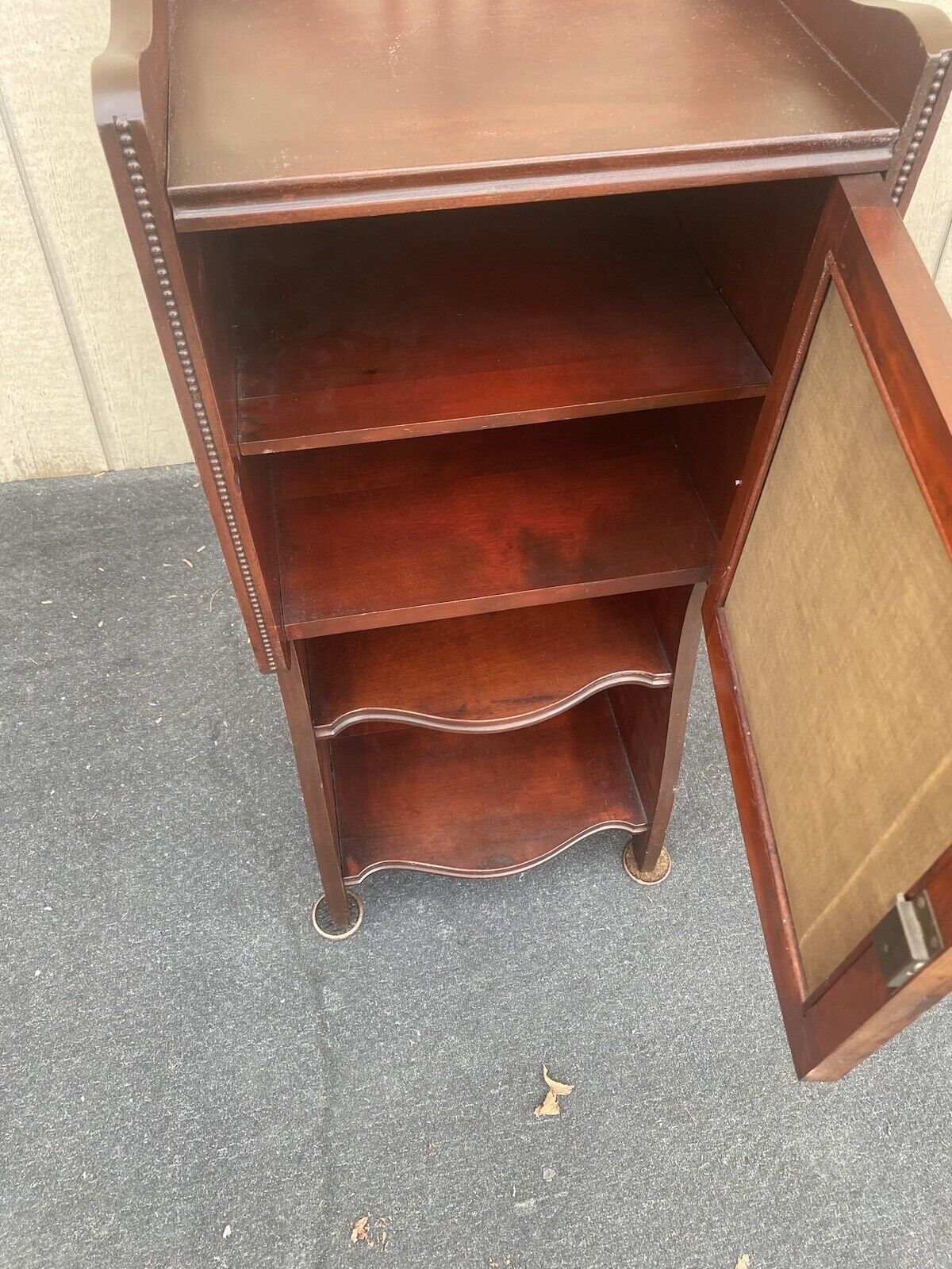 Victorian Mahogany Cabinet with Beveled Mirrored Door