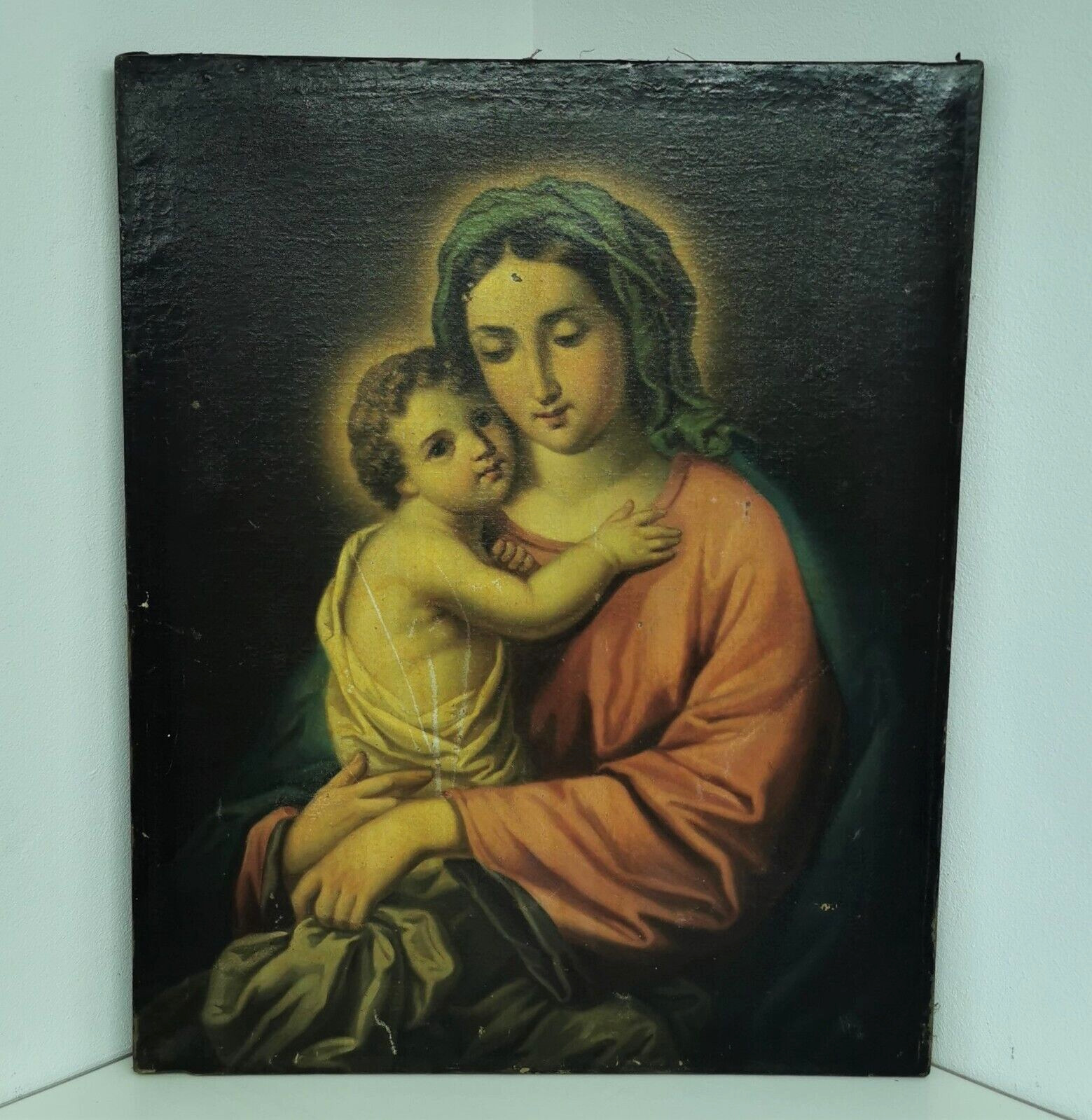 Madonna with Child Jesus 1600s-1700s Renaissance Painting