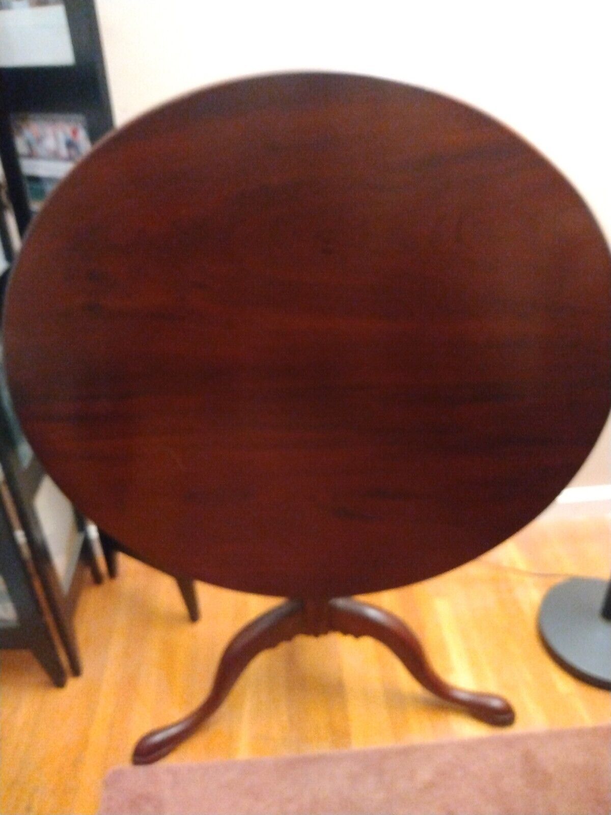 1800s Antique Mahogany Flip Top Table - Beautiful