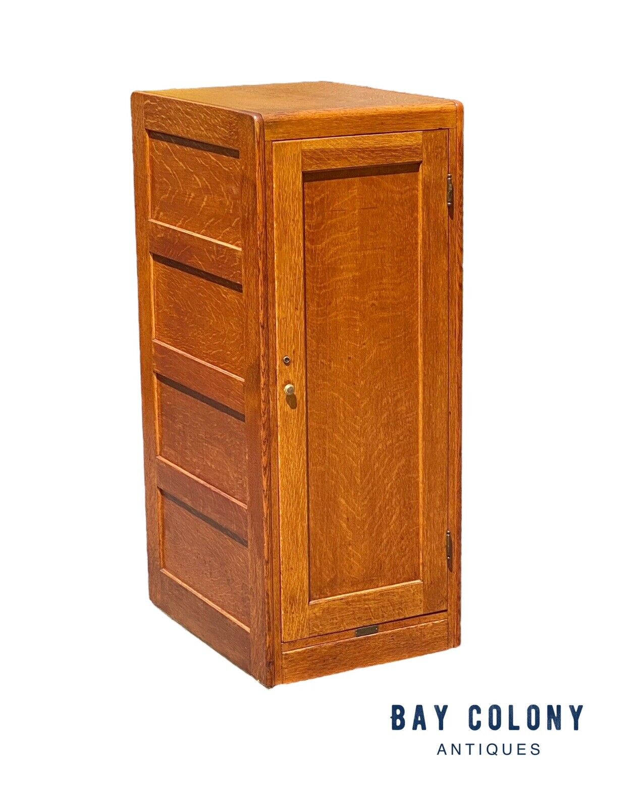 Arts & Crafts Tiger Oak Library Cabinet by Derby