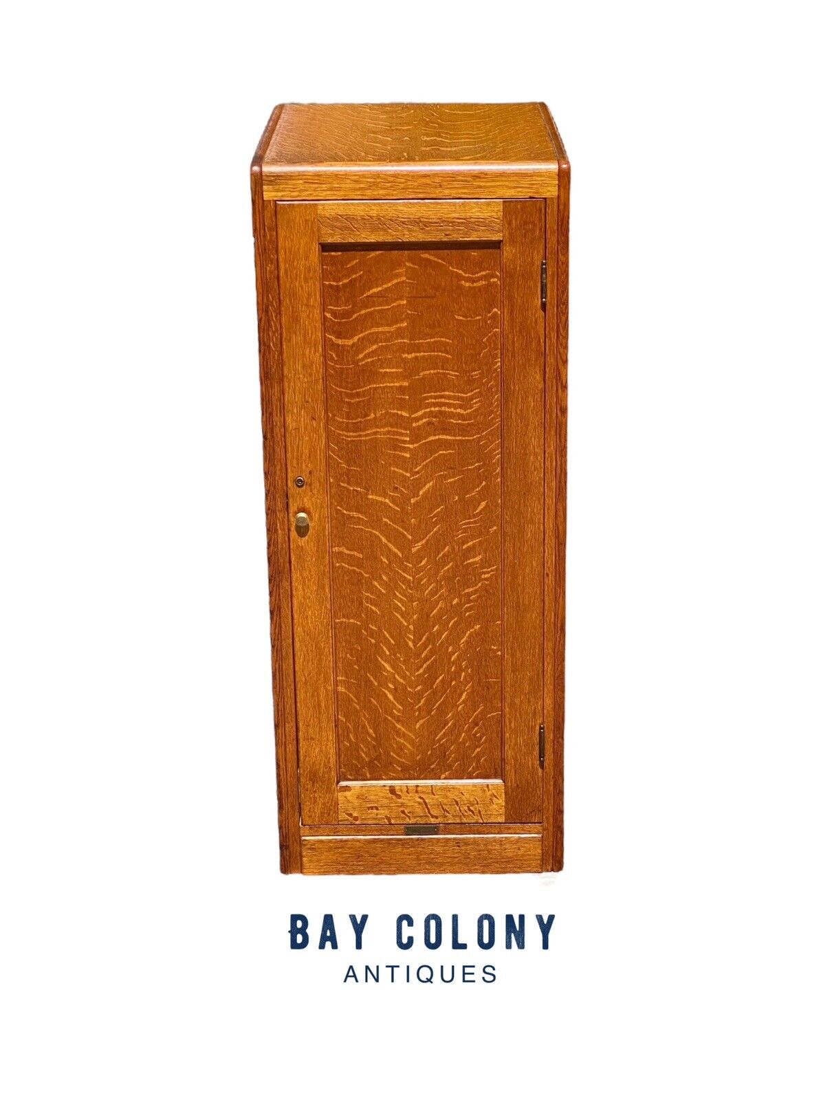 Arts & Crafts Tiger Oak Library Cabinet by Derby