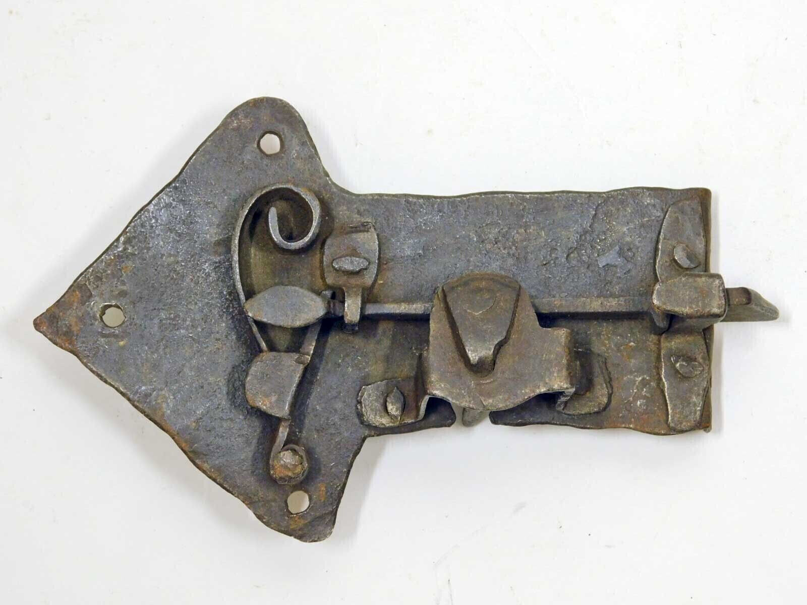1700's Wrought Iron Lock for Furniture Door