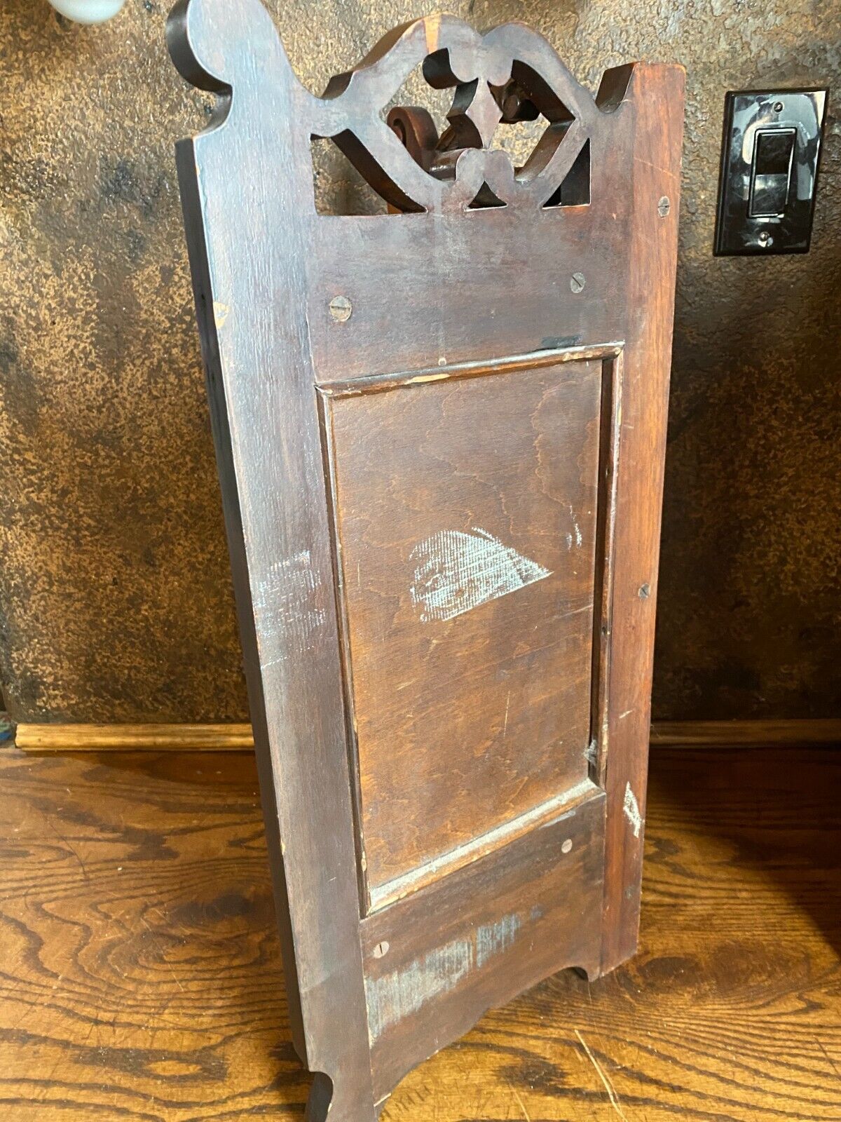 Eastlake Walnut Corner Cabinet with Beveled Glass Doors