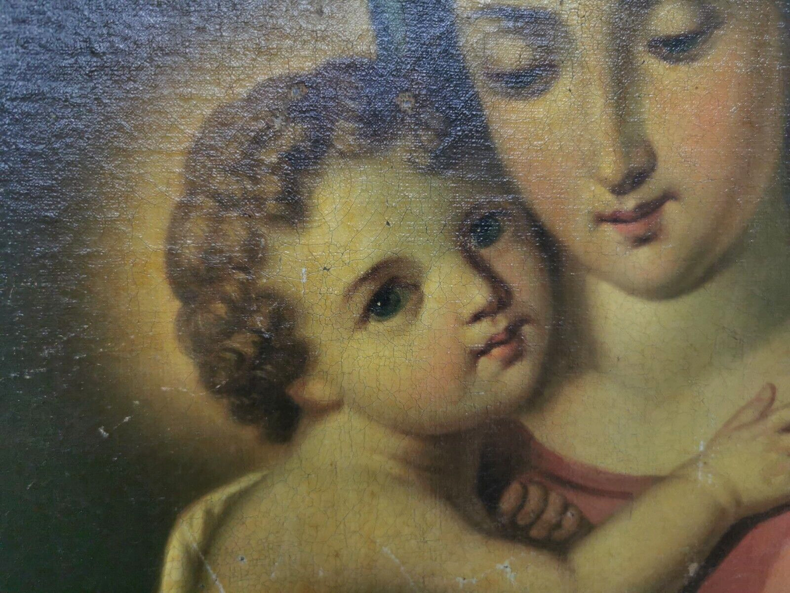 Madonna with Child Jesus 1600s-1700s Renaissance Painting