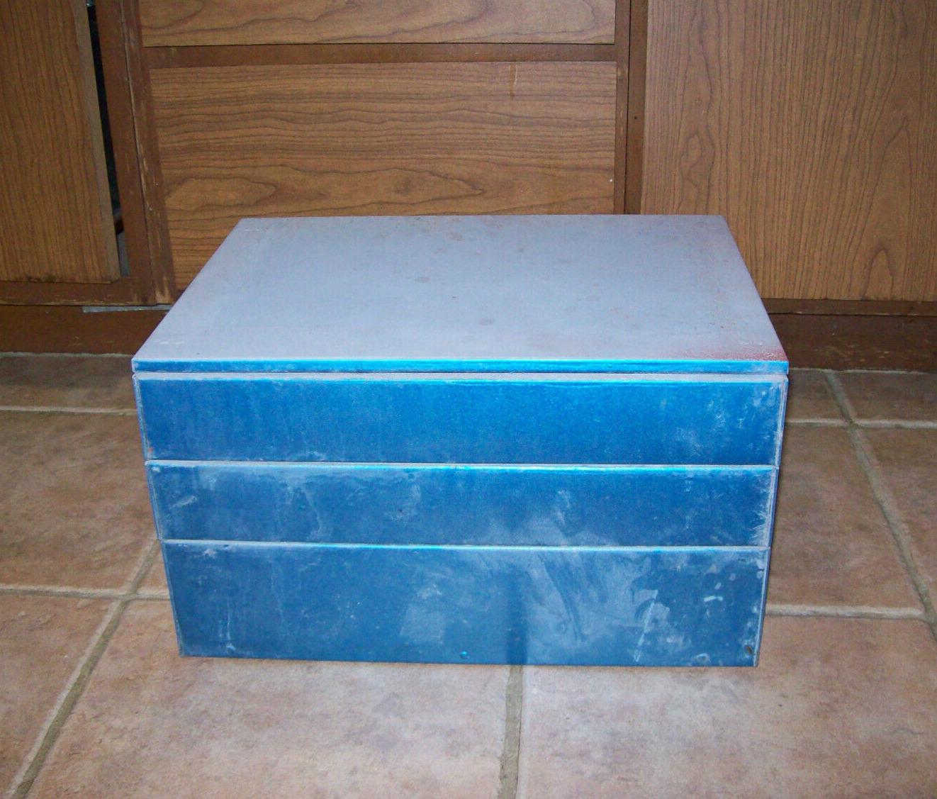 Antique Automotive Metal Cabinet from 1920-1930s