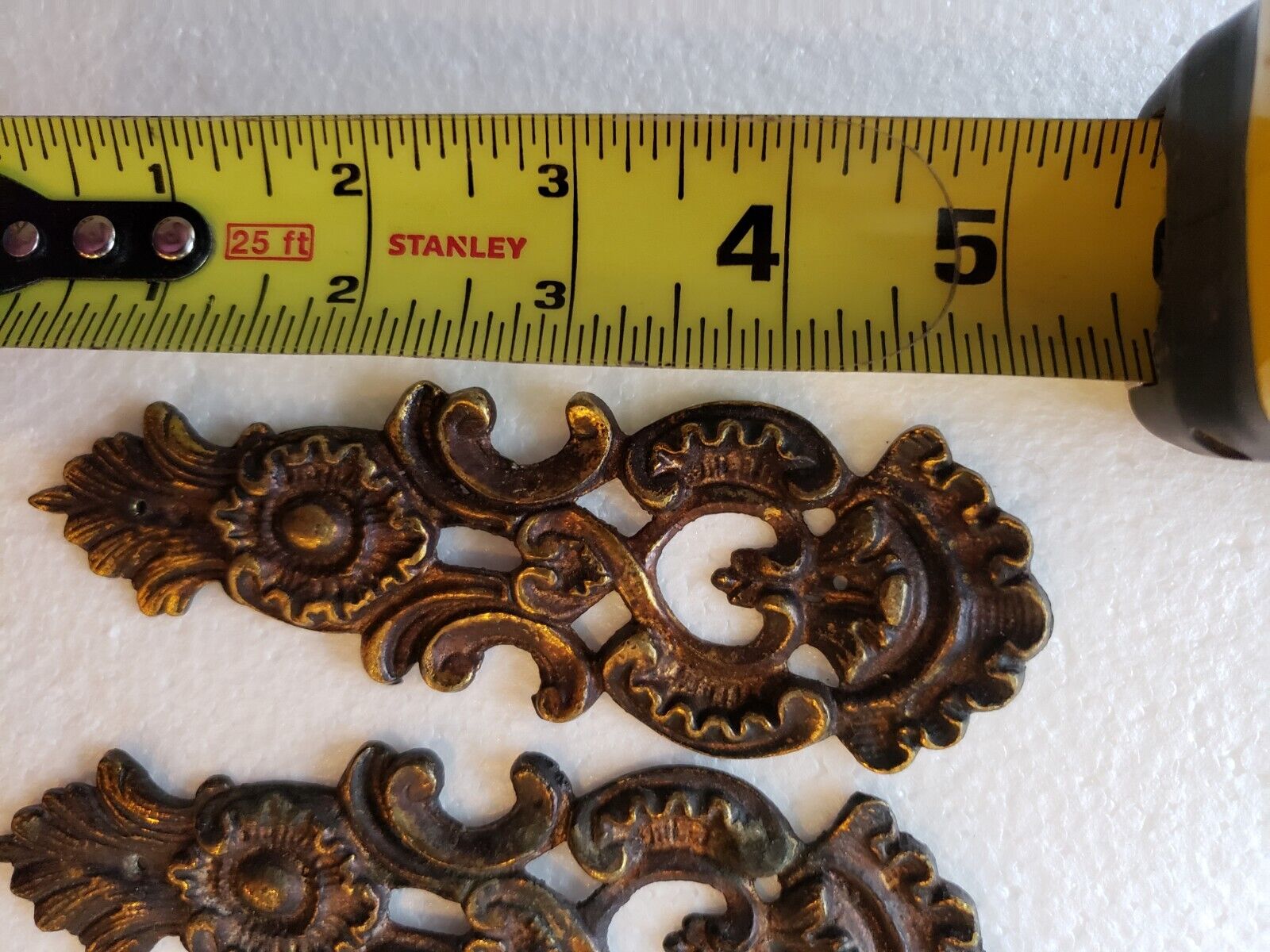 Exquisite Pair of Antique Brass Escutcheon, Circa 1700's-1800's