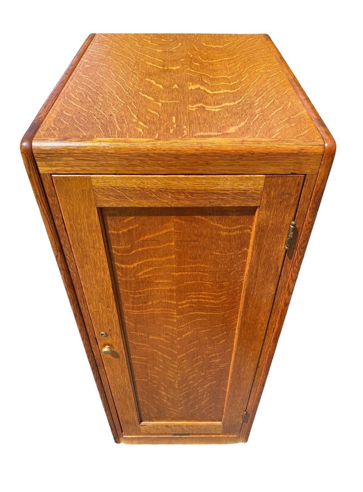 Arts & Crafts Tiger Oak Library Cabinet by Derby