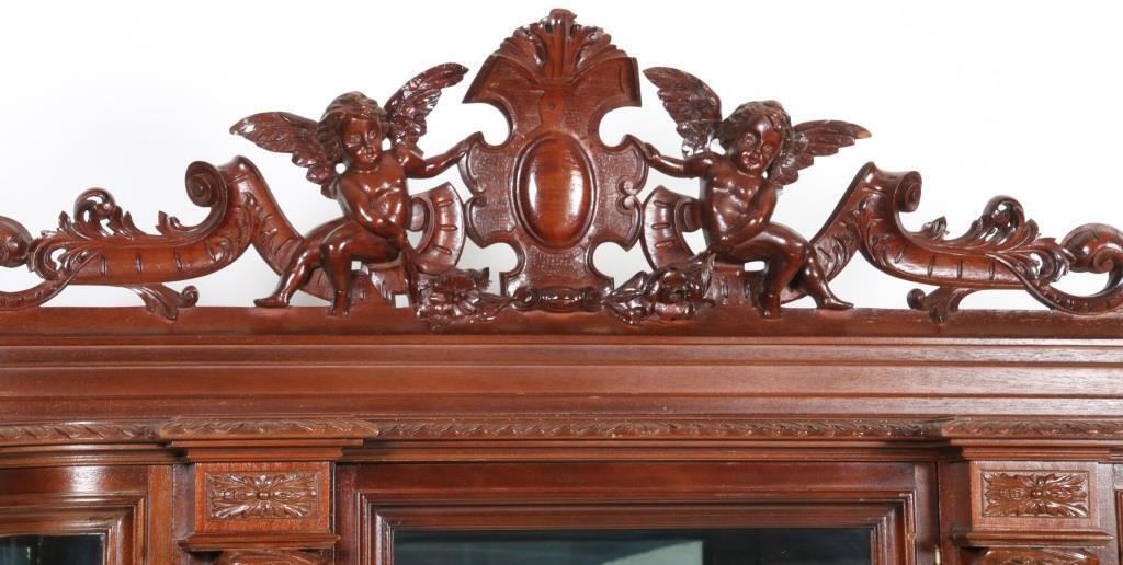 Carved Mahogany China Closet, Horner #22055