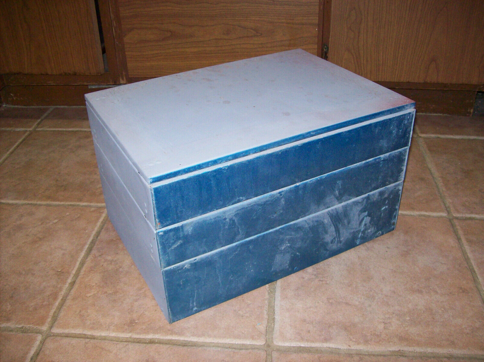 Antique Automotive Metal Cabinet from 1920-1930s
