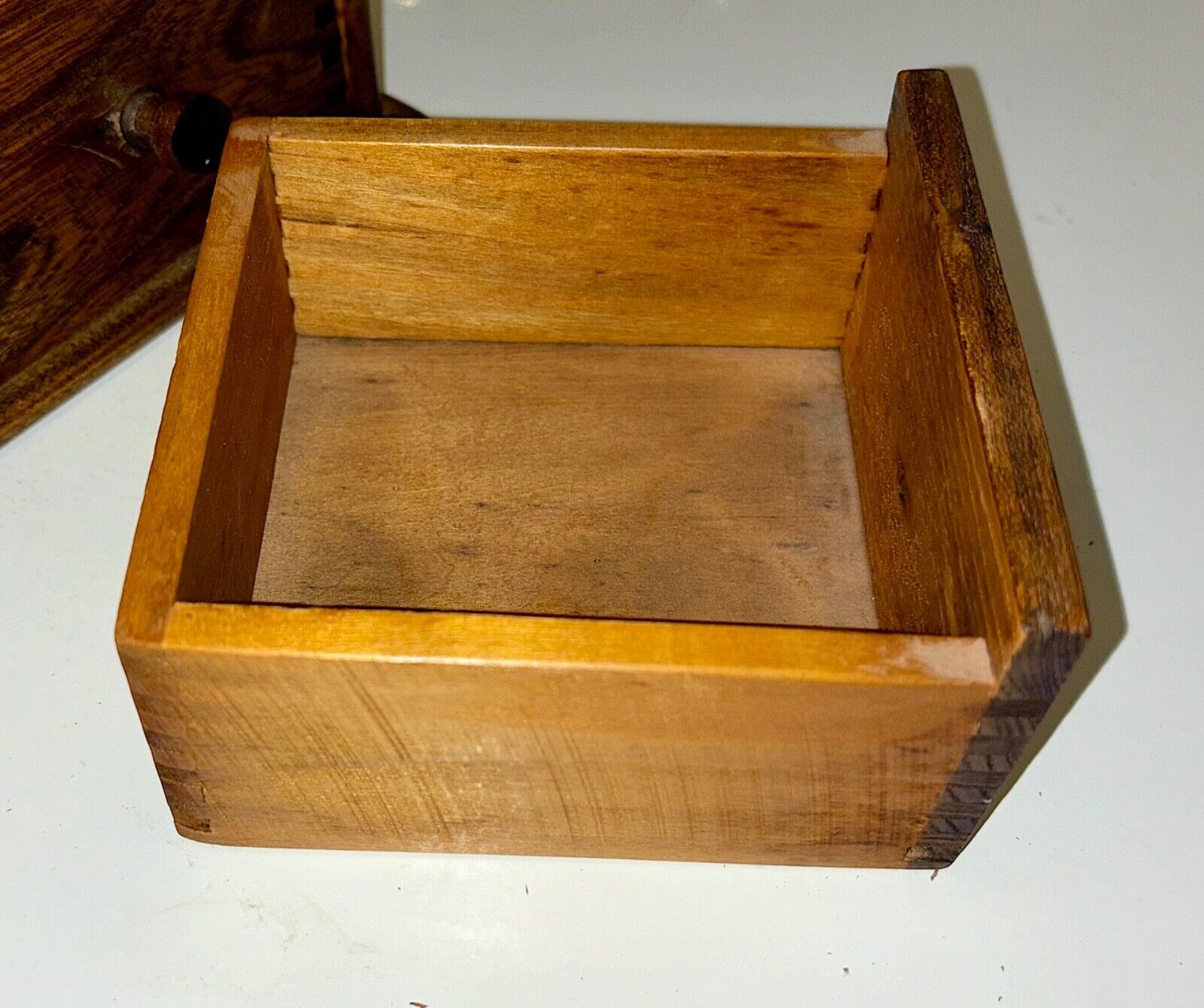 19th c. Handmade Antique Walnut Spice Cabinet