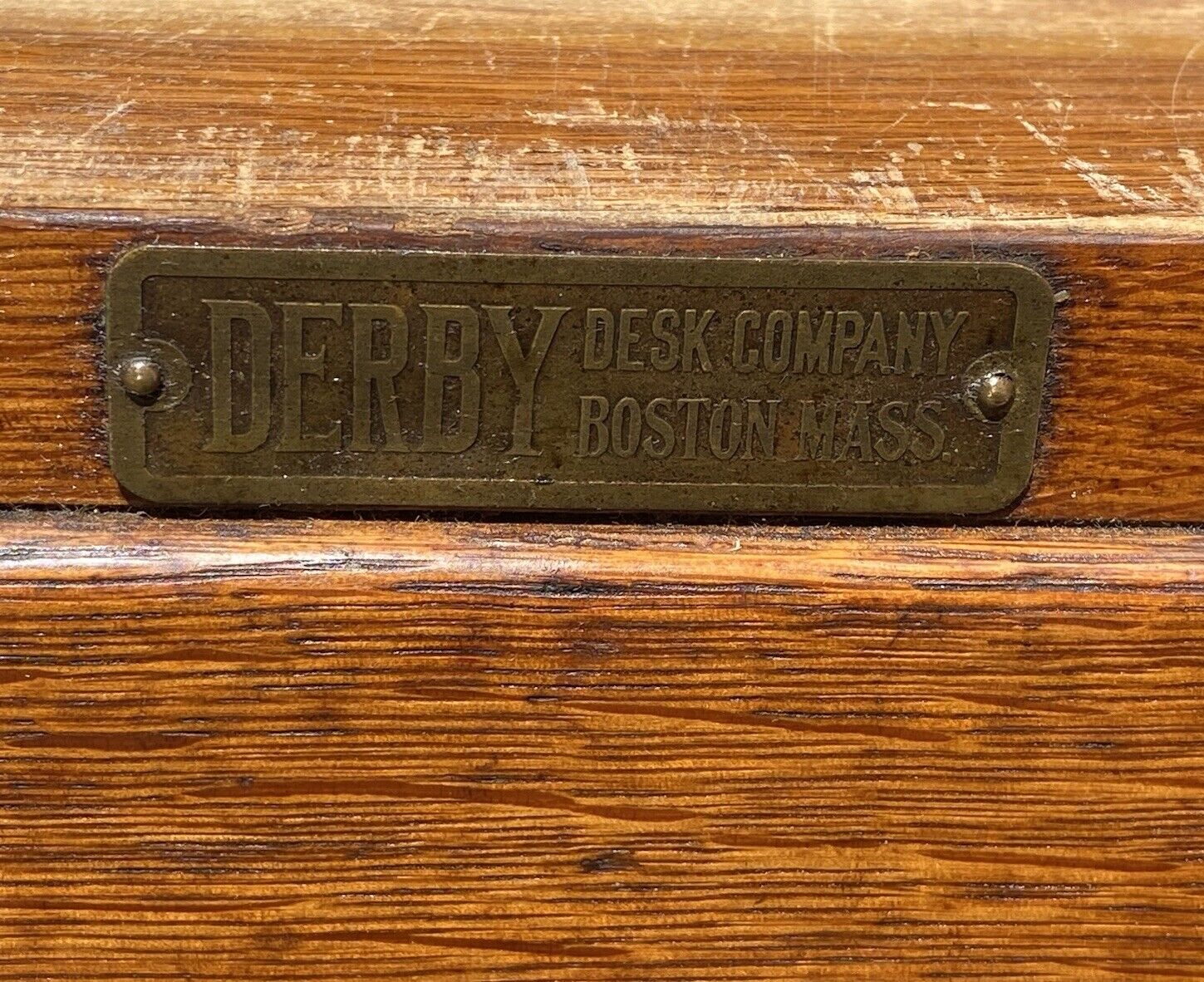 Arts & Crafts Tiger Oak Library Cabinet by Derby