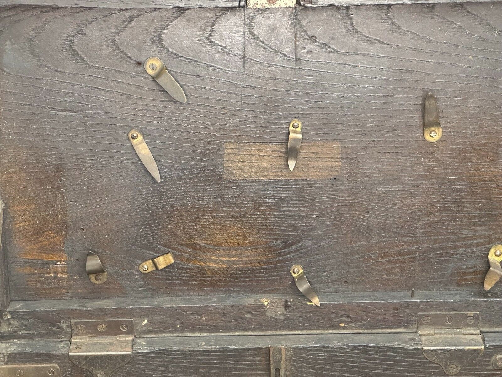 Victorian Oak 2 Drawer Tool Box Cabinet - 1880s