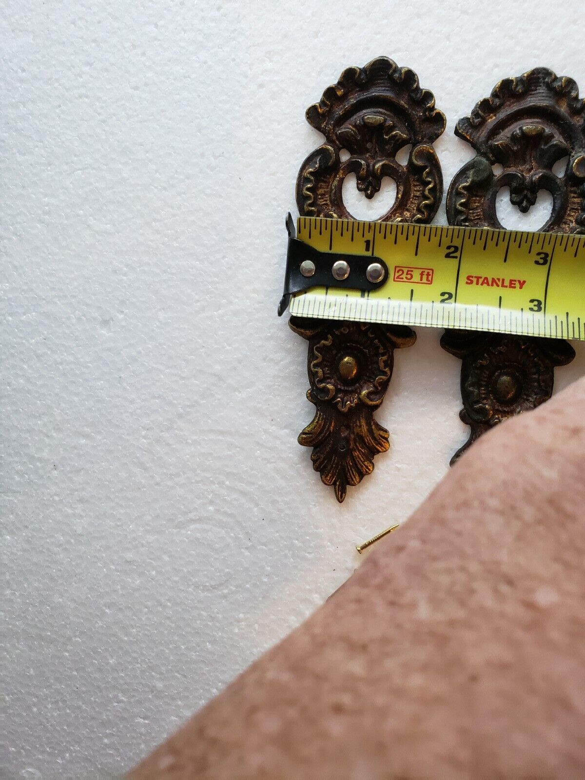 Exquisite Pair of Antique Brass Escutcheon, Circa 1700's-1800's