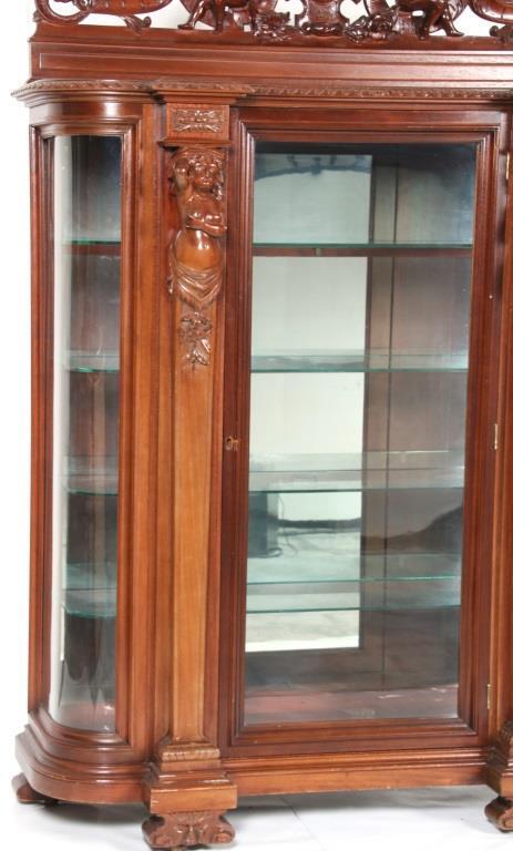 Carved Mahogany China Closet, Horner #22055