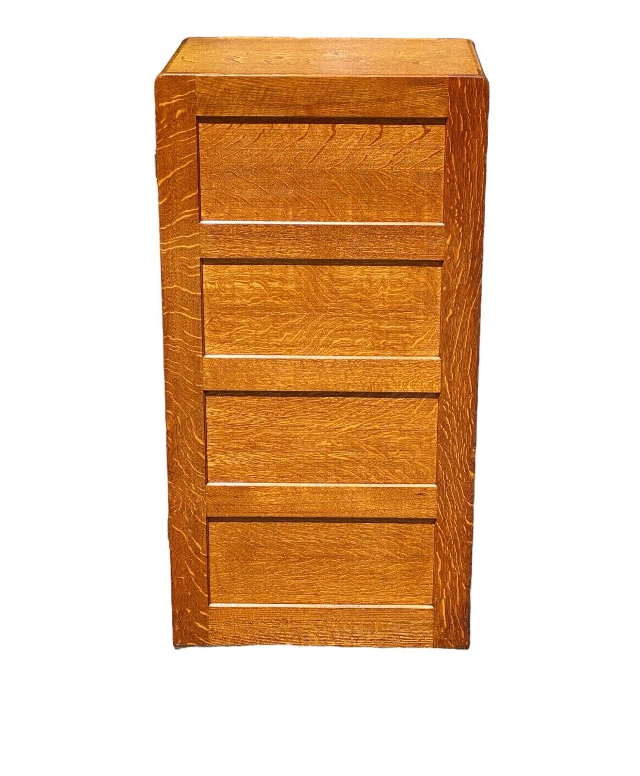 Arts & Crafts Tiger Oak Library Cabinet by Derby