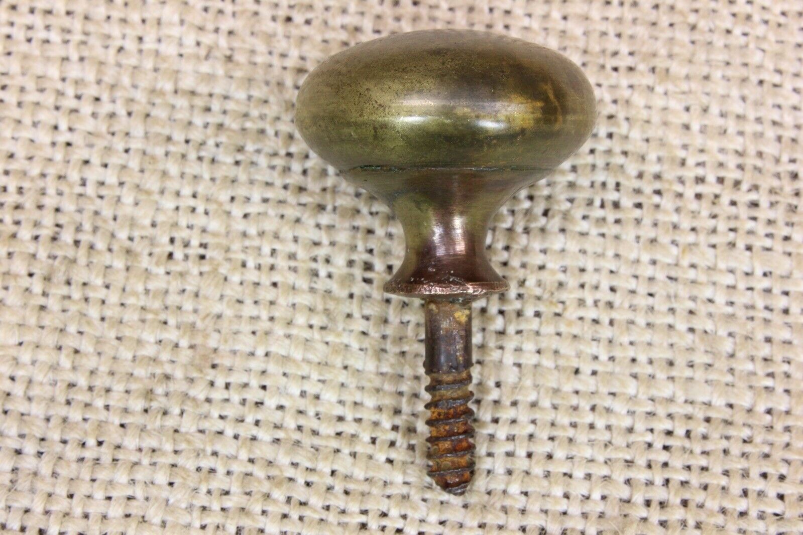 1" Vintage Brass Cabinet Door Knob Drawer Pull