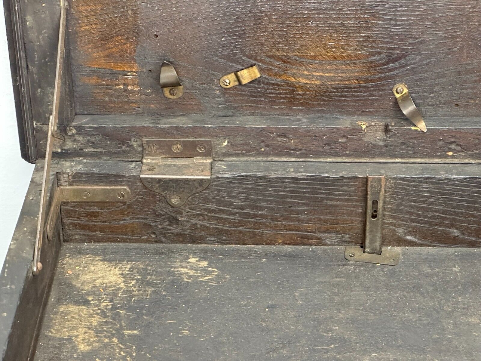 Victorian Oak 2 Drawer Tool Box Cabinet - 1880s