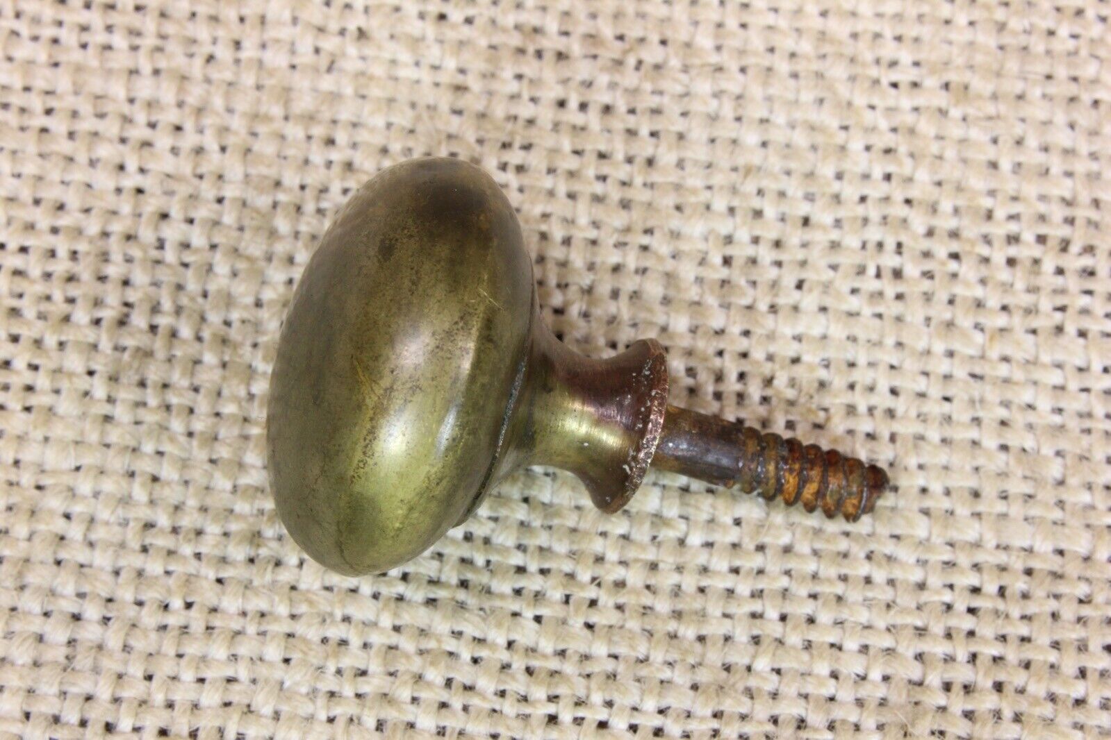 1" Vintage Brass Cabinet Door Knob Drawer Pull