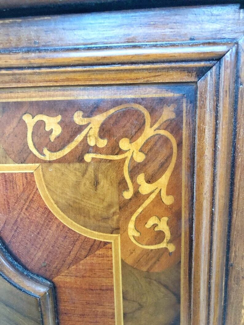 French Oak Drinks Cabinet with Key, 1700s Antique