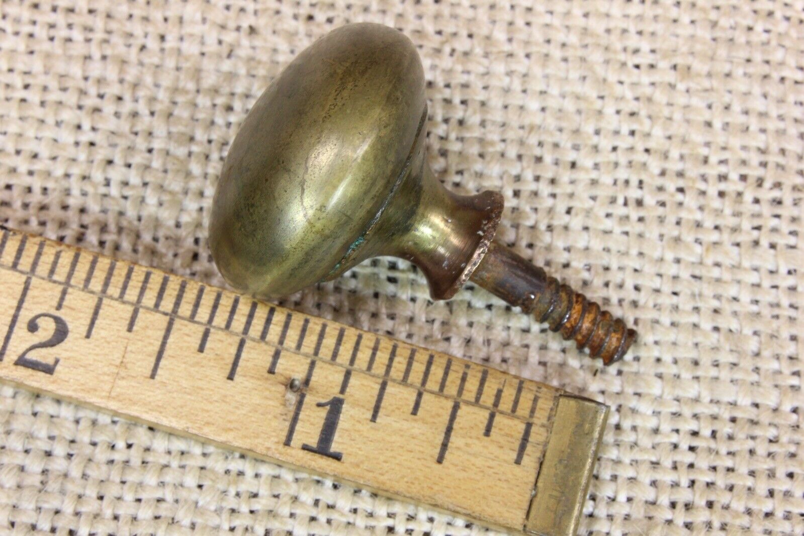 1" Vintage Brass Cabinet Door Knob Drawer Pull