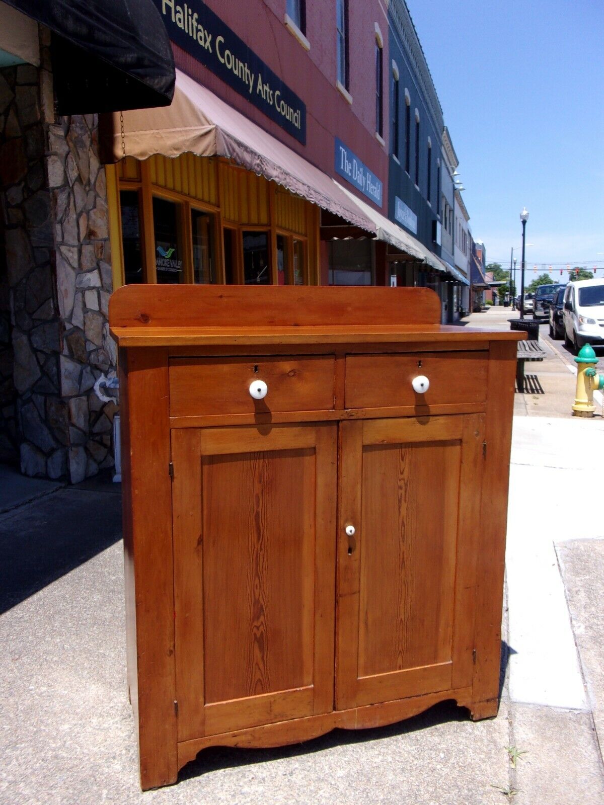 19th Century Southern Pine & Poplar Jelly Cupboard