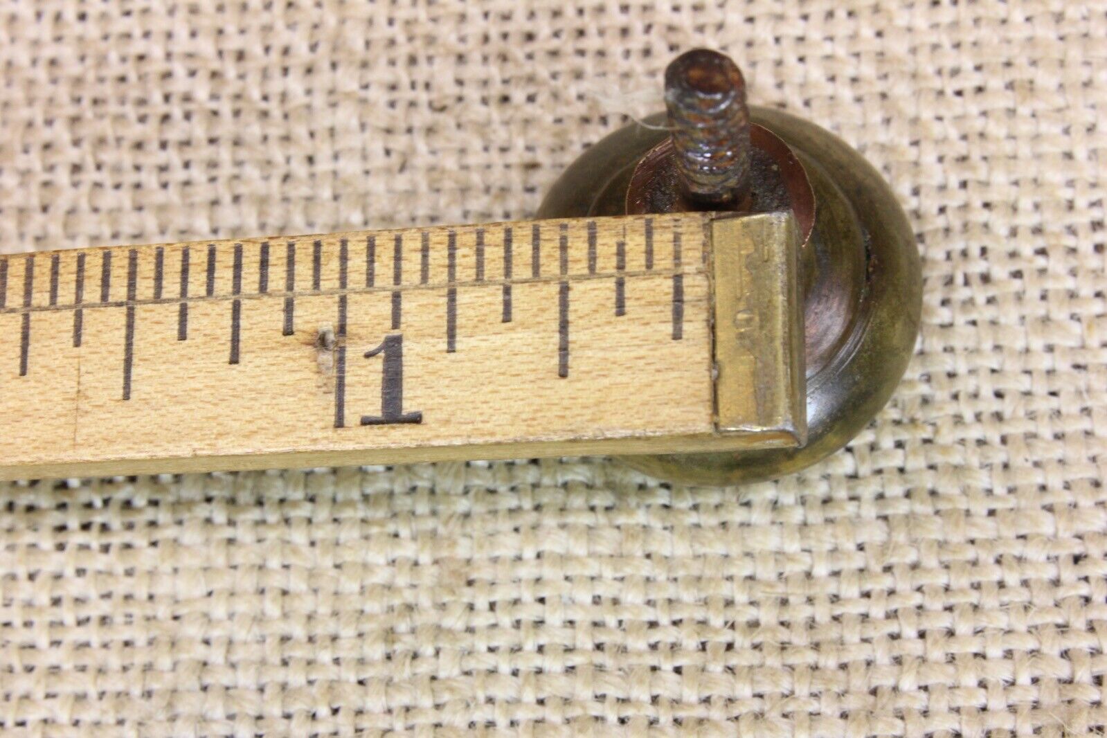 1" Vintage Brass Cabinet Door Knob Drawer Pull