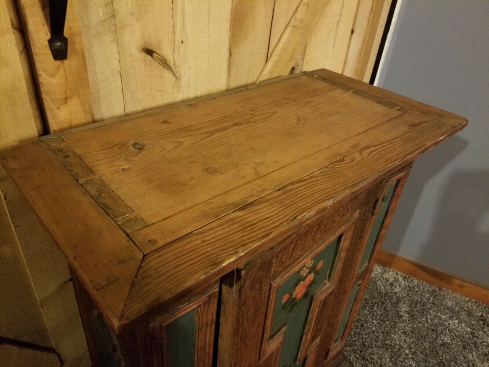 Late 1700's European Vanity, Cabinet or Cupboard with Key