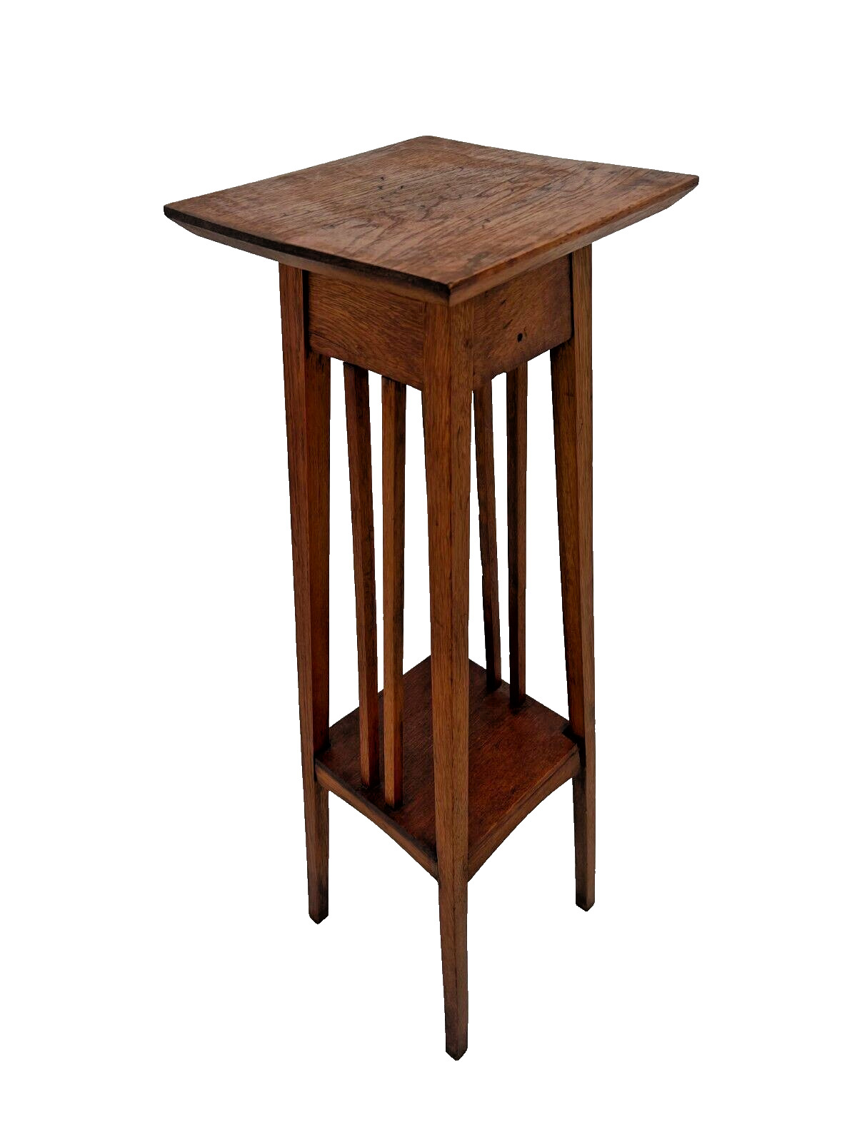 Solid Oak Arts and Crafts Plant Stand Table