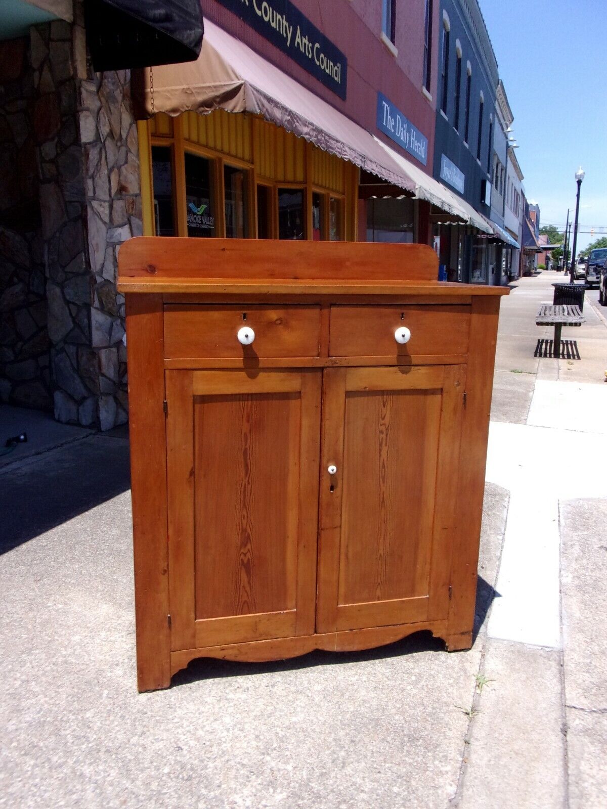 19th Century Southern Pine & Poplar Jelly Cupboard