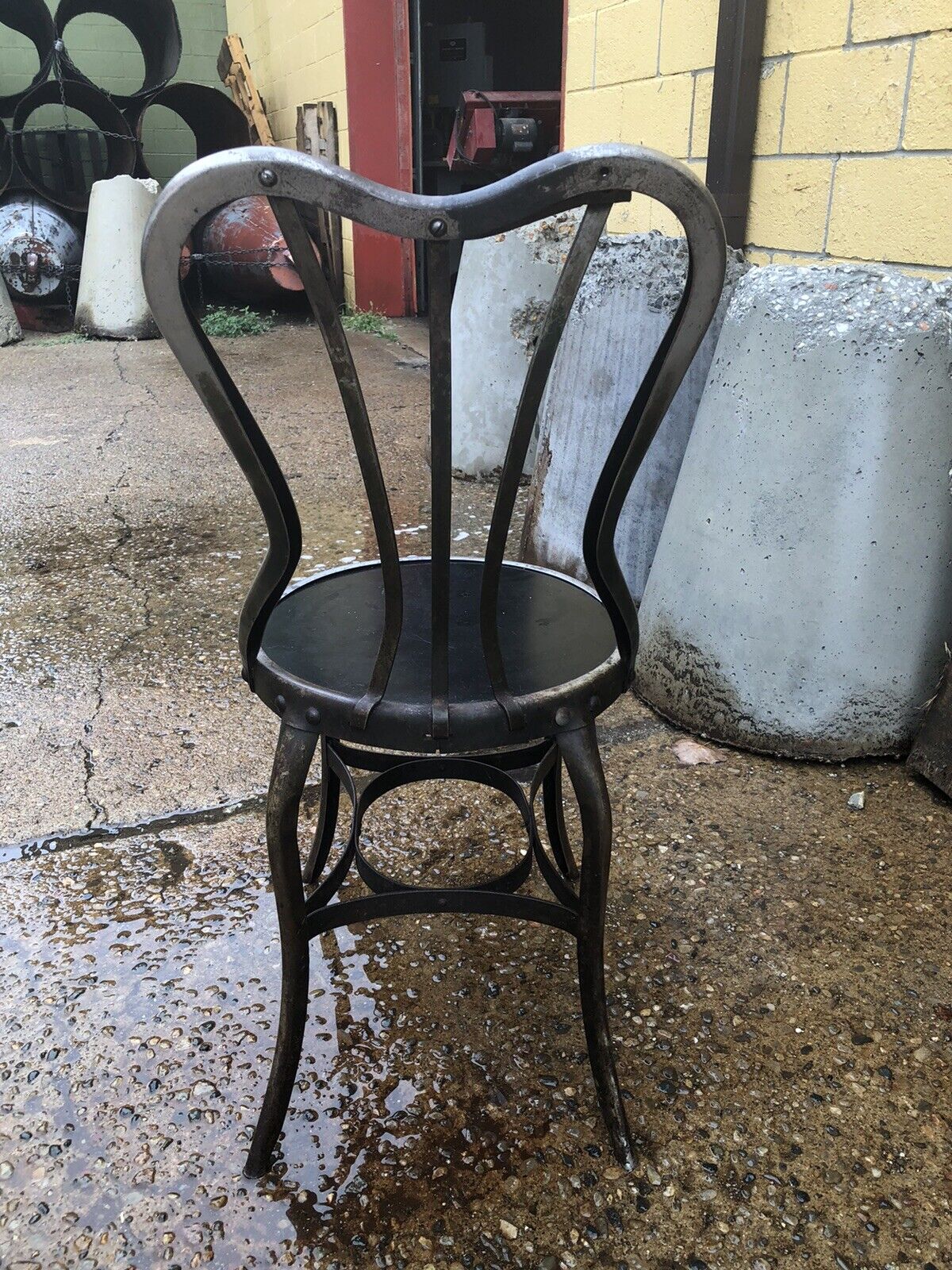 Art Deco Cafe Table by Toledo Metal Co. c.1910-1920