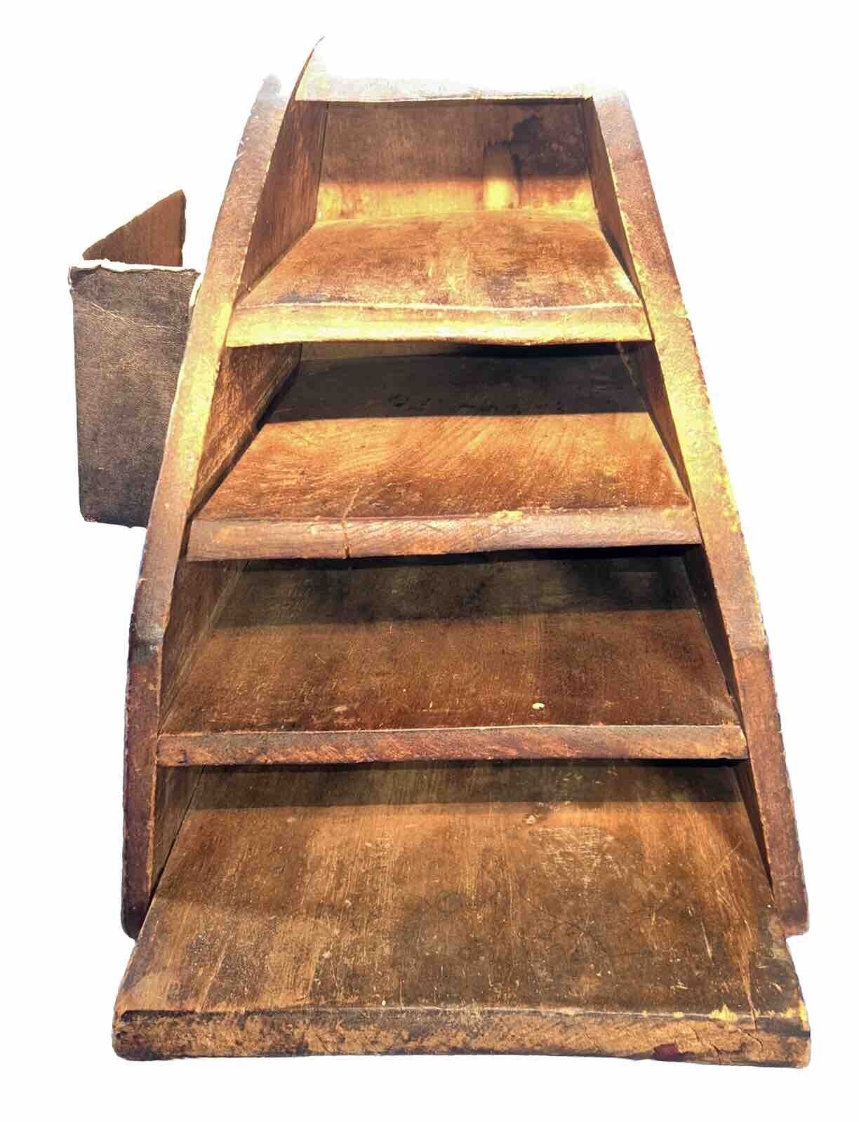 Vintage Knotty Pine Country Store Farm Rustic Shelf