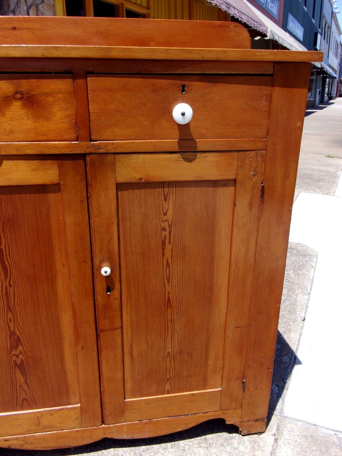 19th Century Southern Pine & Poplar Jelly Cupboard