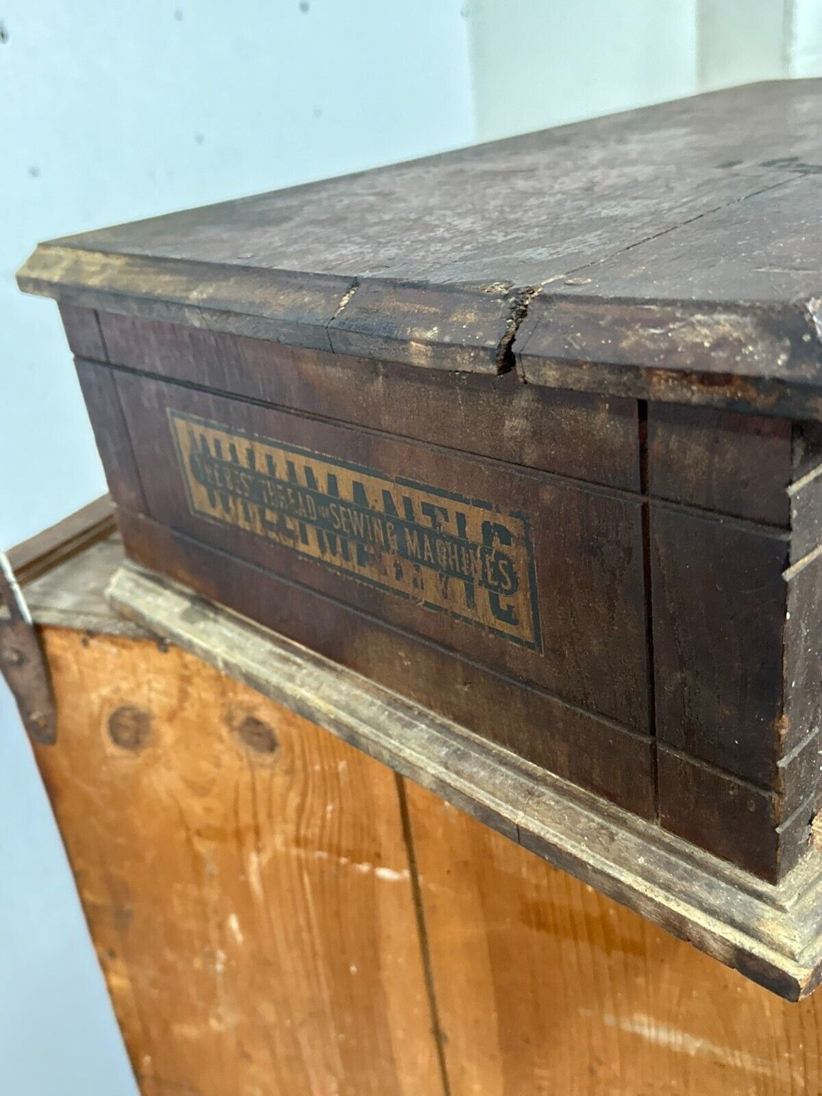 Victorian walnut spool cabinet - Restoration project