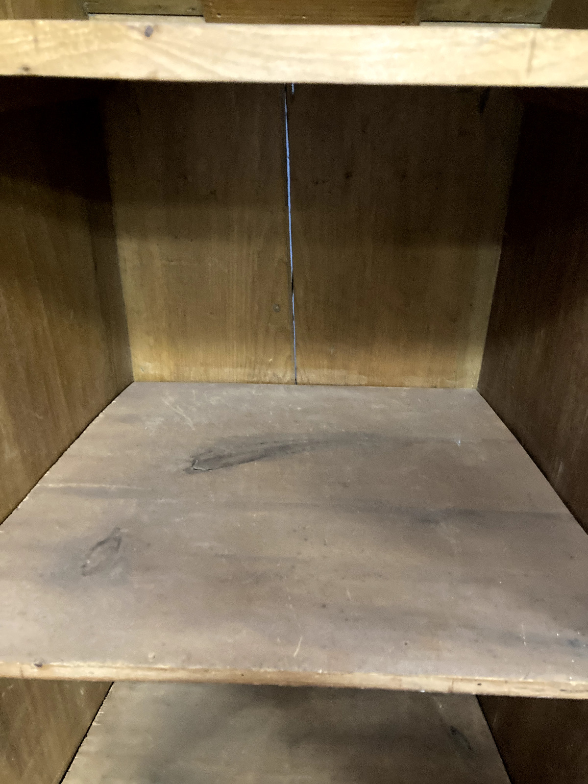 1700s antique jelly/vegetable cupboard with pegged joints