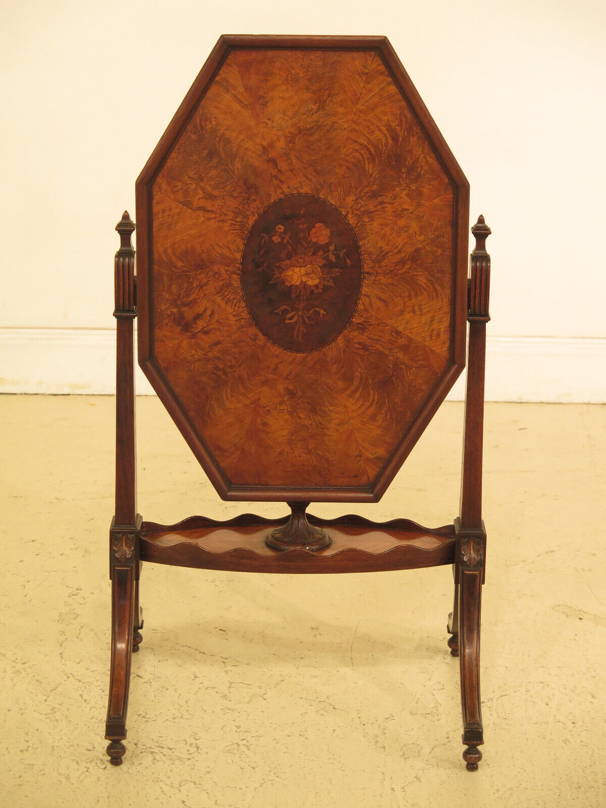 1920's Inlaid Satinwood & Walnut Tilt Top Table