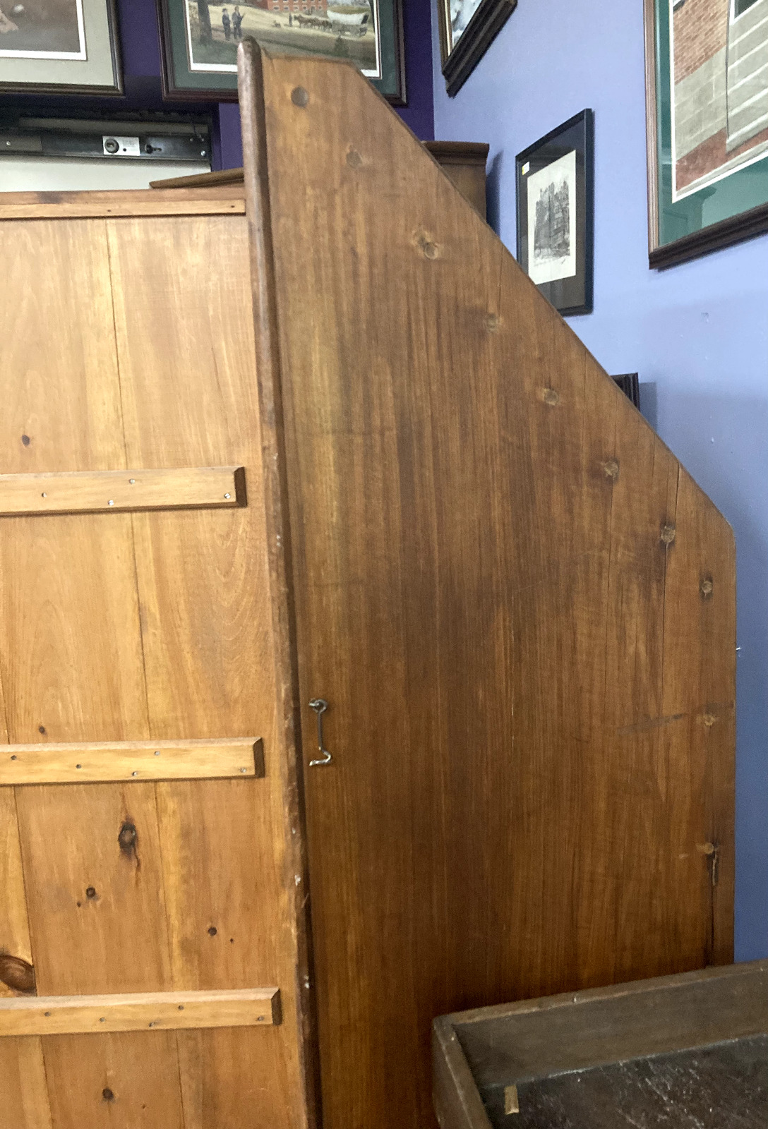 1700s antique jelly/vegetable cupboard with pegged joints
