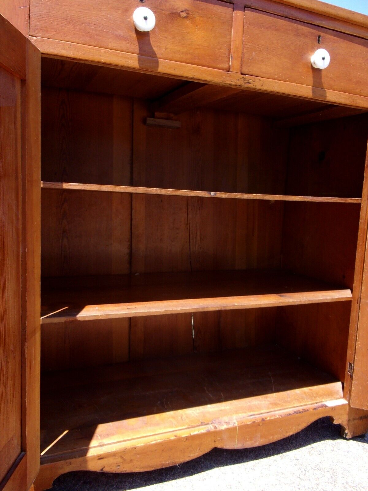 19th Century Southern Pine & Poplar Jelly Cupboard
