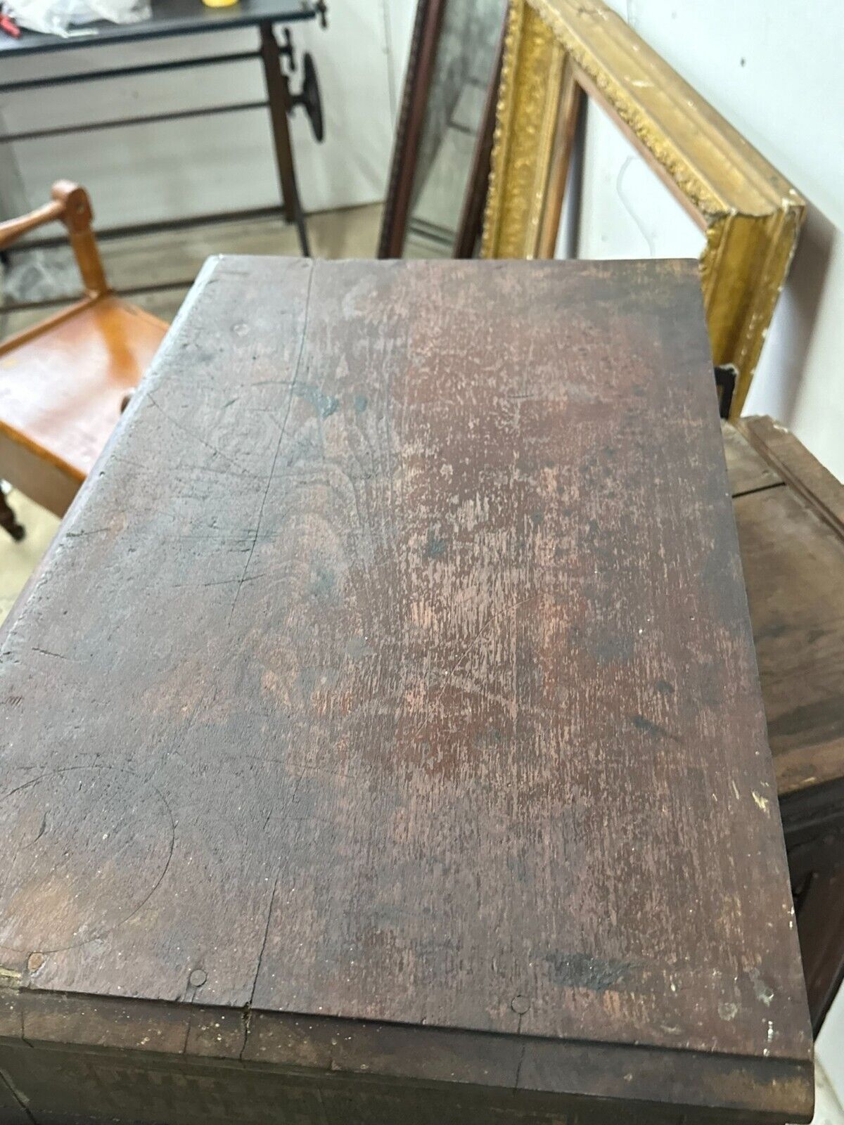 Victorian walnut spool cabinet - Restoration project