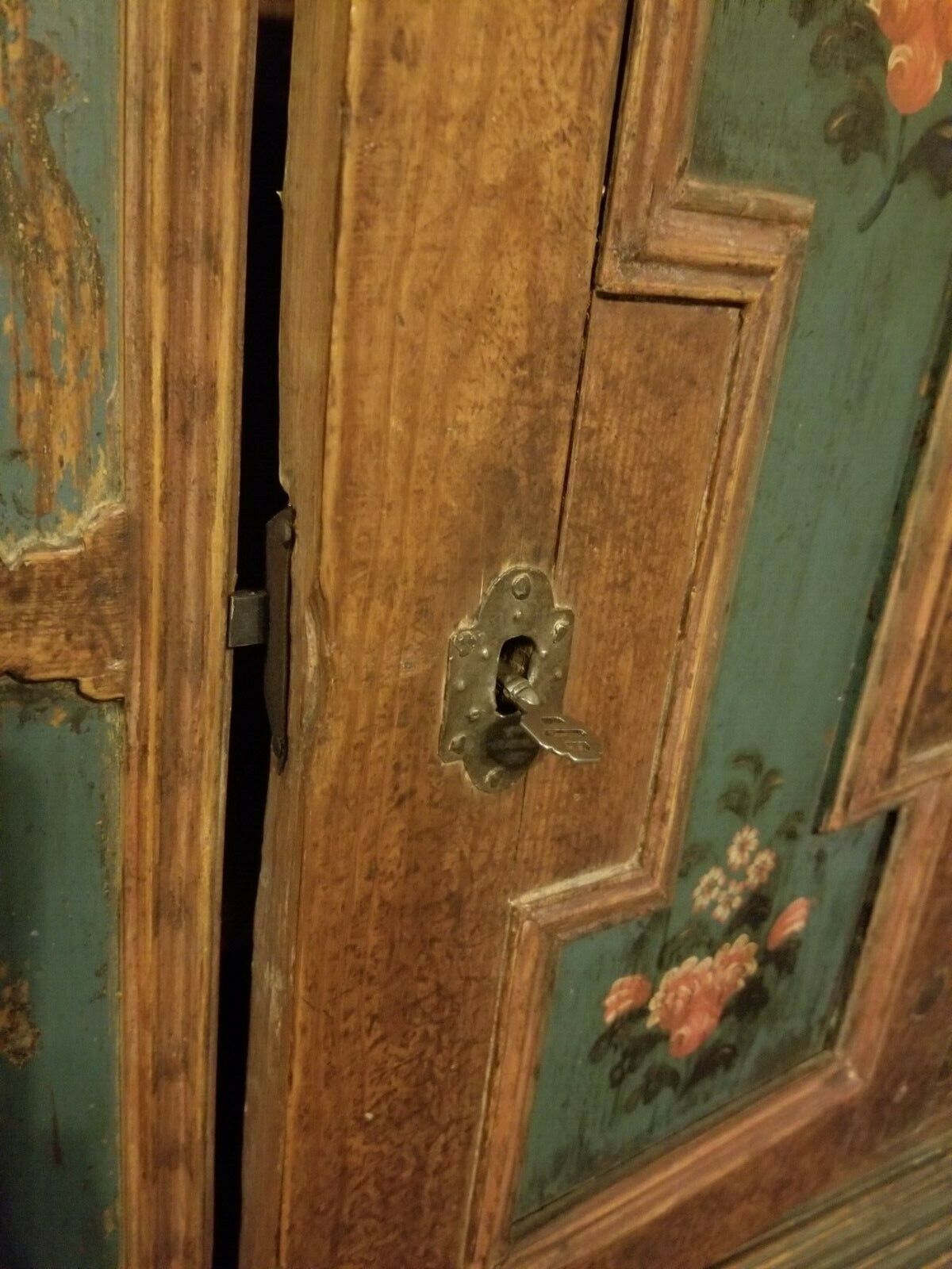 Late 1700's European Vanity, Cabinet or Cupboard with Key