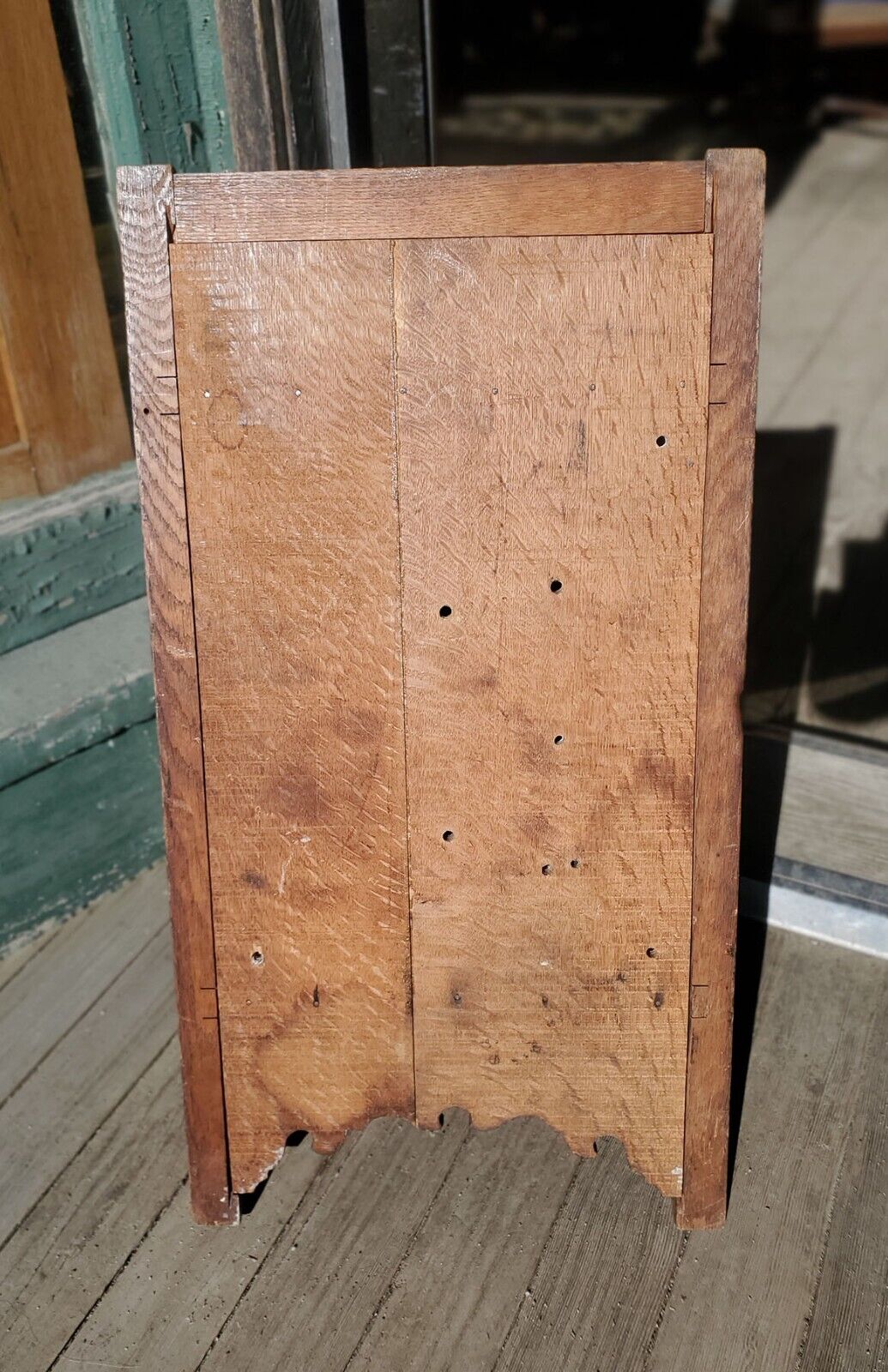 Vintage Victorian Quartersawn Oak Medicine Cabinet