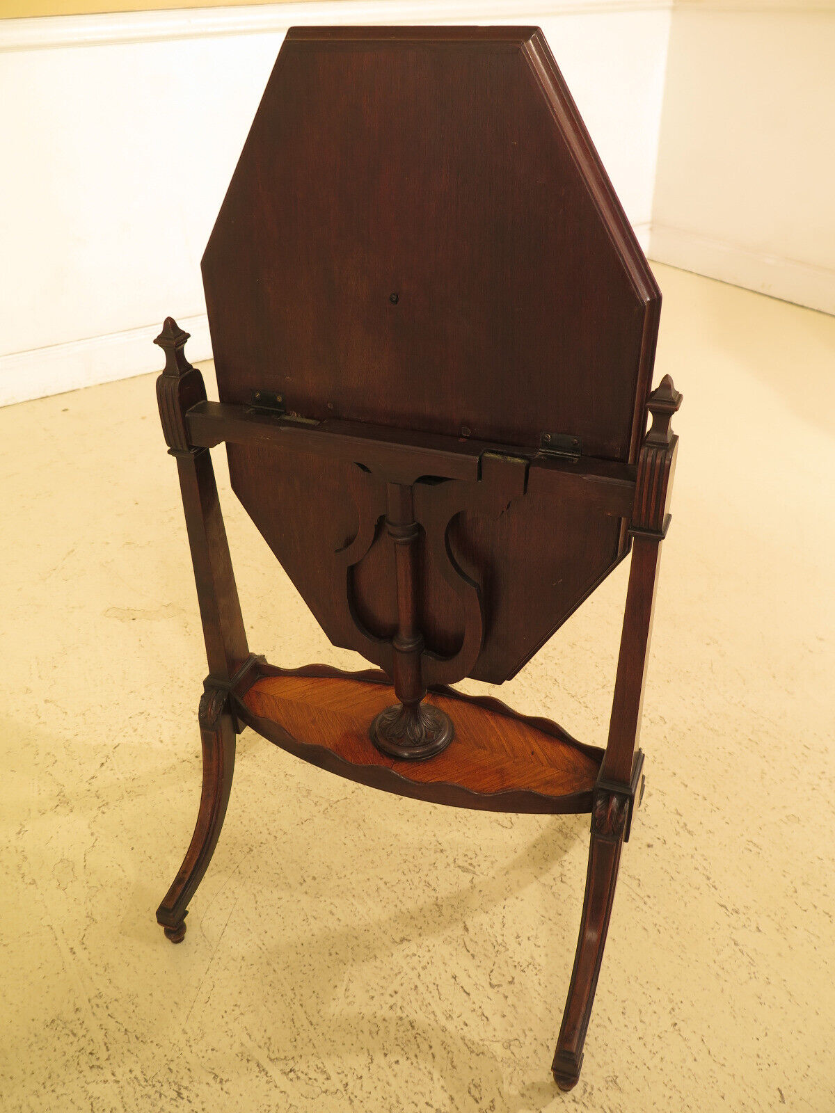 1920's Inlaid Satinwood & Walnut Tilt Top Table