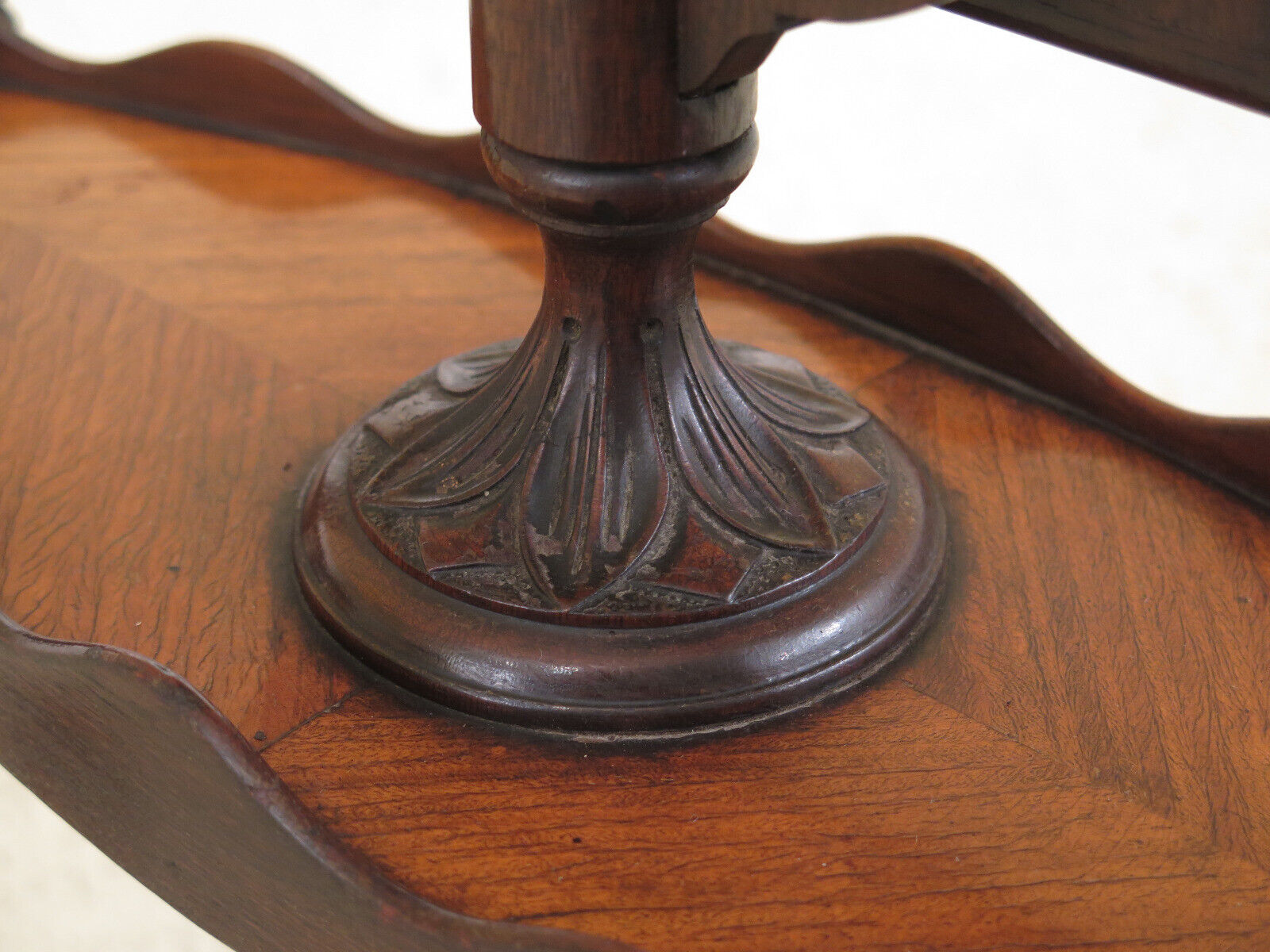 1920's Inlaid Satinwood & Walnut Tilt Top Table
