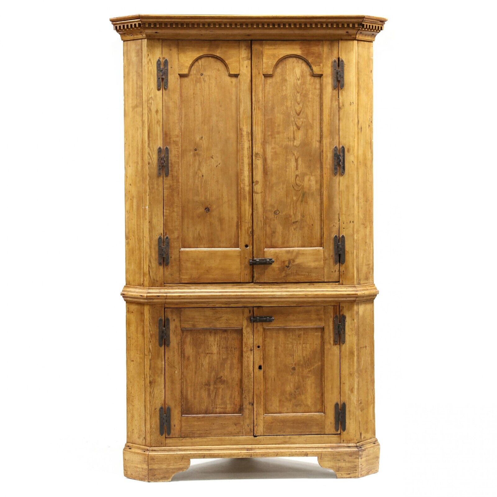 Chippendale Large Architectural Corner Cupboard - Antique Classic