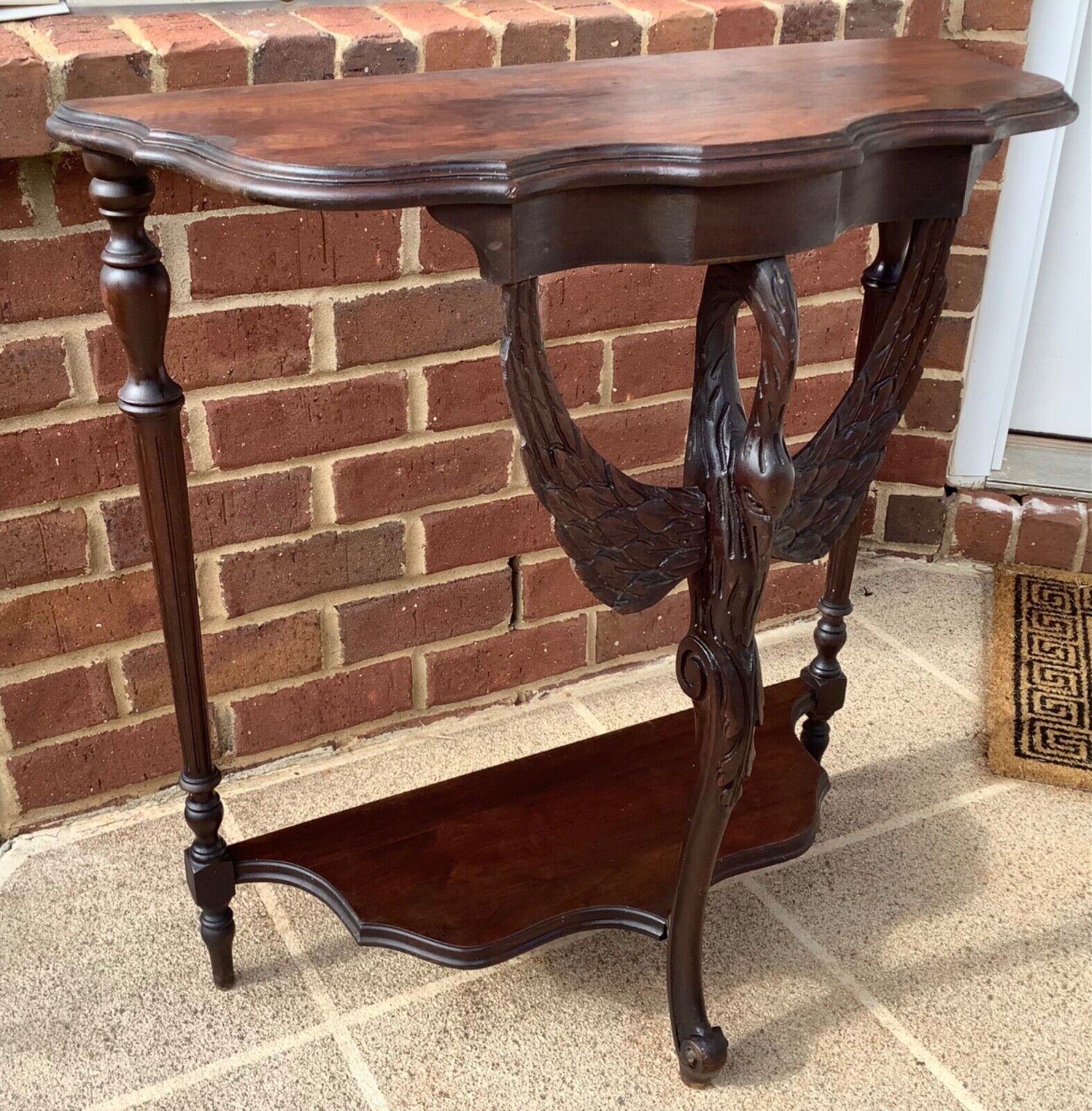 Victorian Swan Table: Late 19th Century
