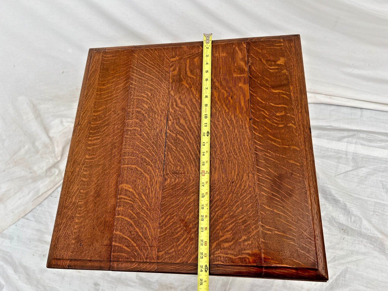Victorian Tiger Oak Table with Barley Twist Legs
