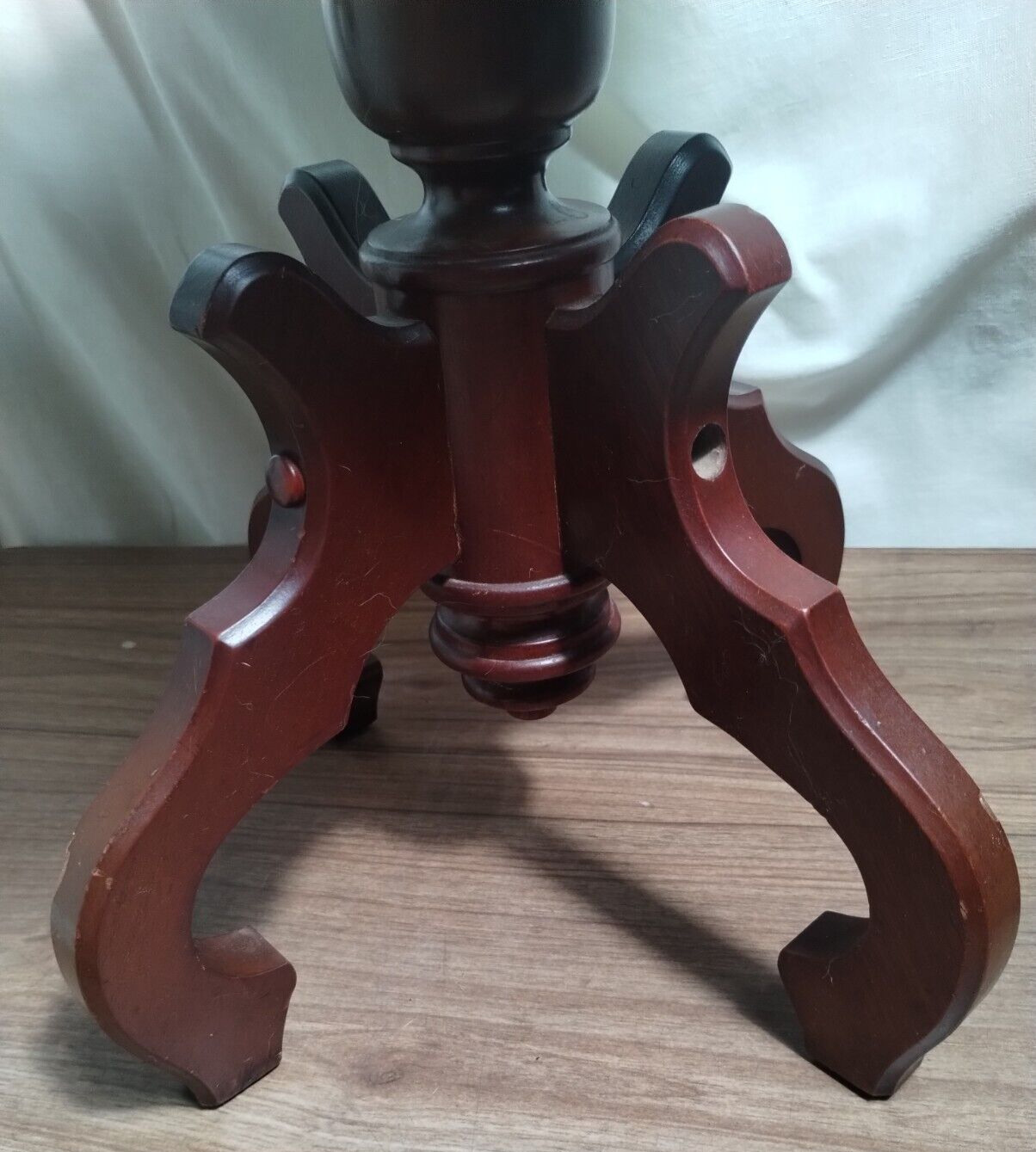 Italian Renaissance Revival Antique Mahogany Table with Marble Top