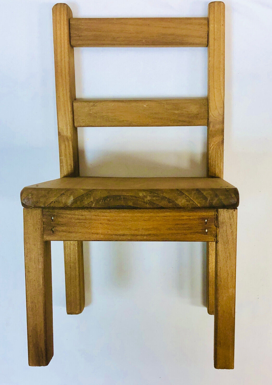Vintage Handmade Wooden Doll Chair 14.5" circa 1920s
