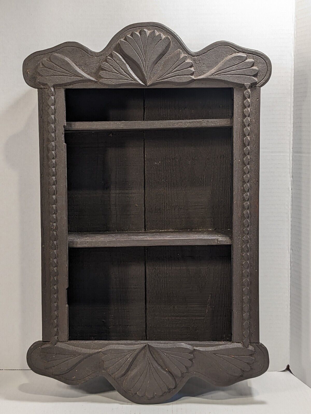 Vintage Wood Wall Cabinet Cupboard Apothecary Bath Kitchen